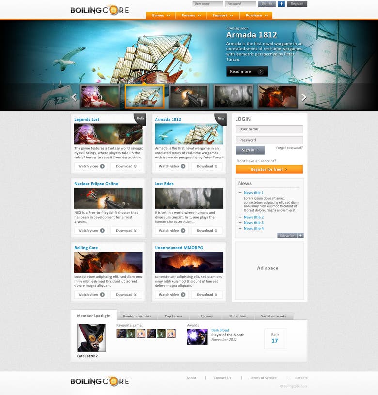 Game website