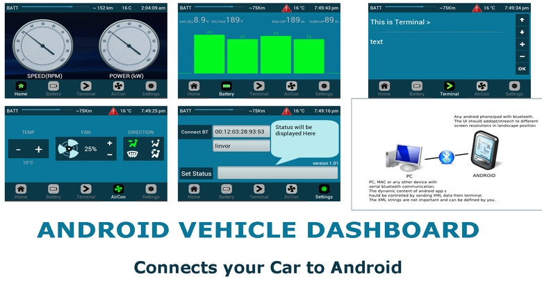 Android Vehicle Dashboard
