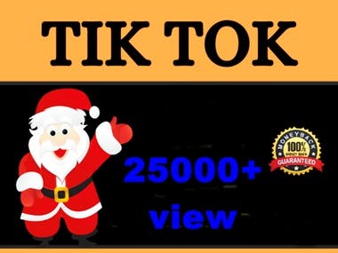 Provide you HQ tiktok video promotion Fast Delivery