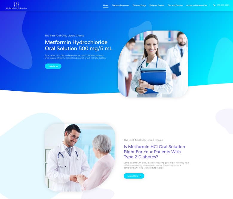 website for medication company
