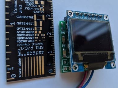 STM32 miniGUI board with serial, I2C, USB and OLED display