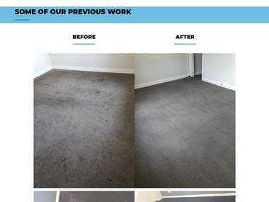 Carpet Cleaning Services Website