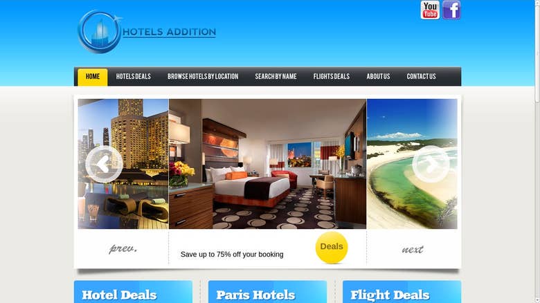 Travel booking site