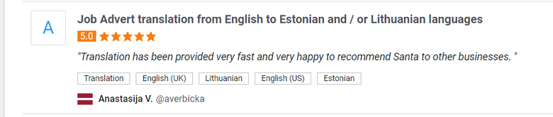 English to Estonian and Lithuanian Languages Translation