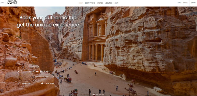 Jordan Travelling Website (Vue.js)