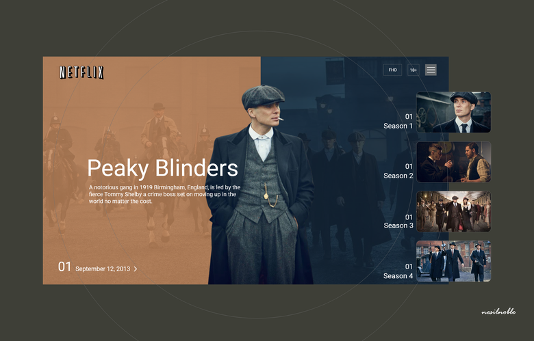 Peaky Blinders Webpage Design