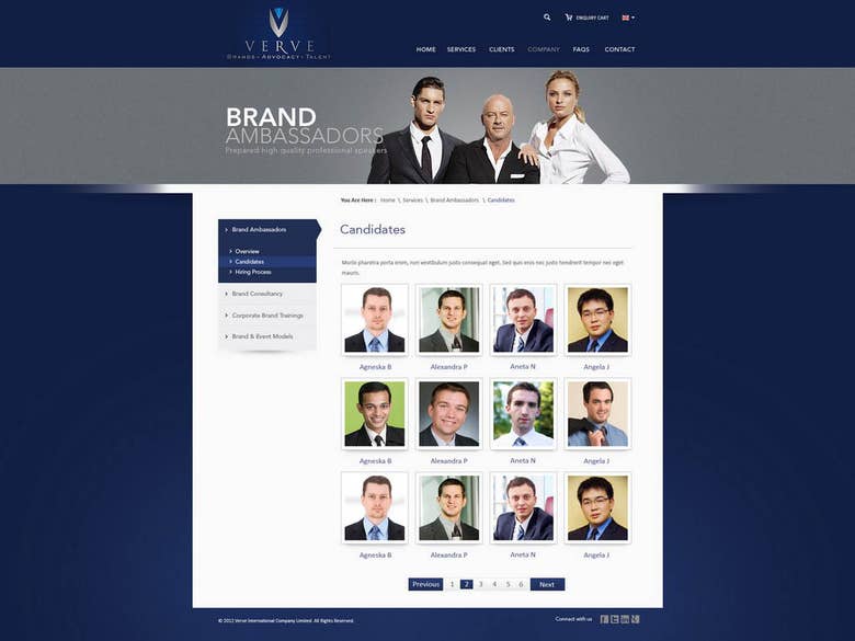 Verve Website Design