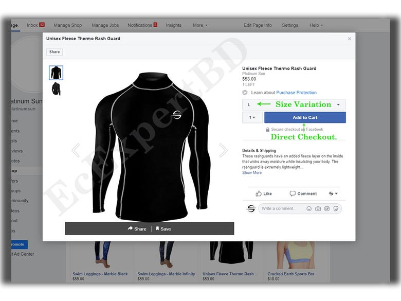 Connect Facebook shop with Woocommerce catalog (Automation)
