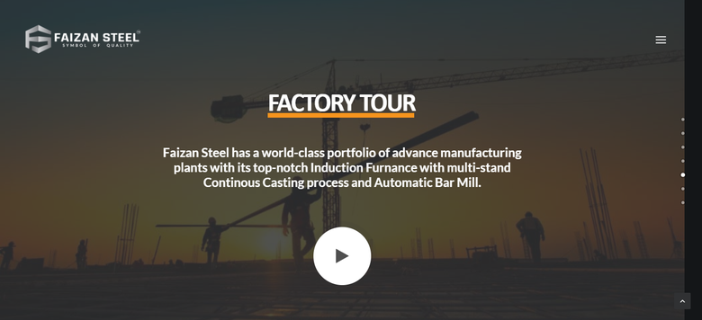 Faizan Steel Website