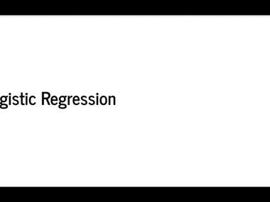 Logistic regression - data science