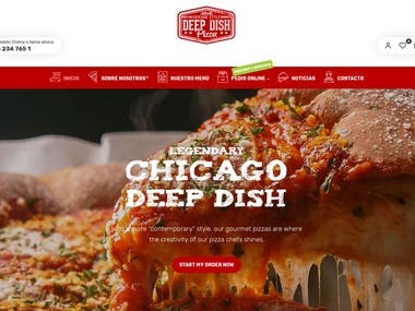 Pizza Restaurant web and online shop