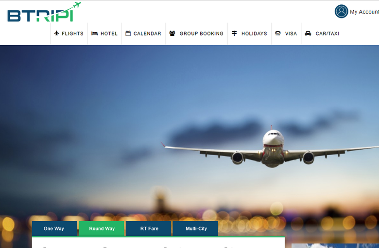 Be Tripi is online air ticket booking system