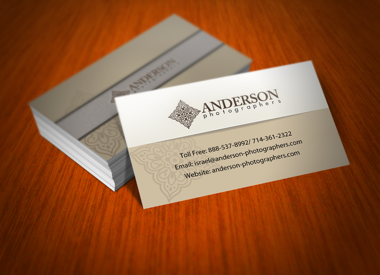 Business card design for Anderson Photography