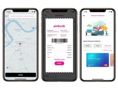 PinkCab Driver & Passenger App