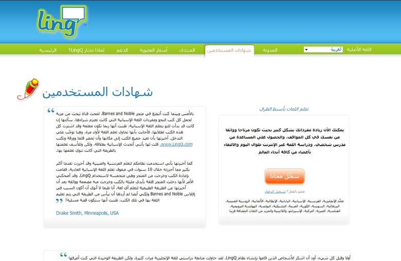 Website translation using online tool