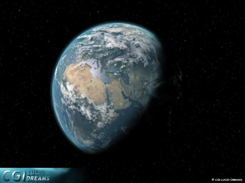 CGI Earth shot