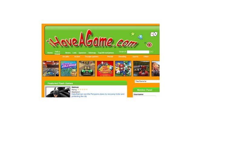 Flash game website