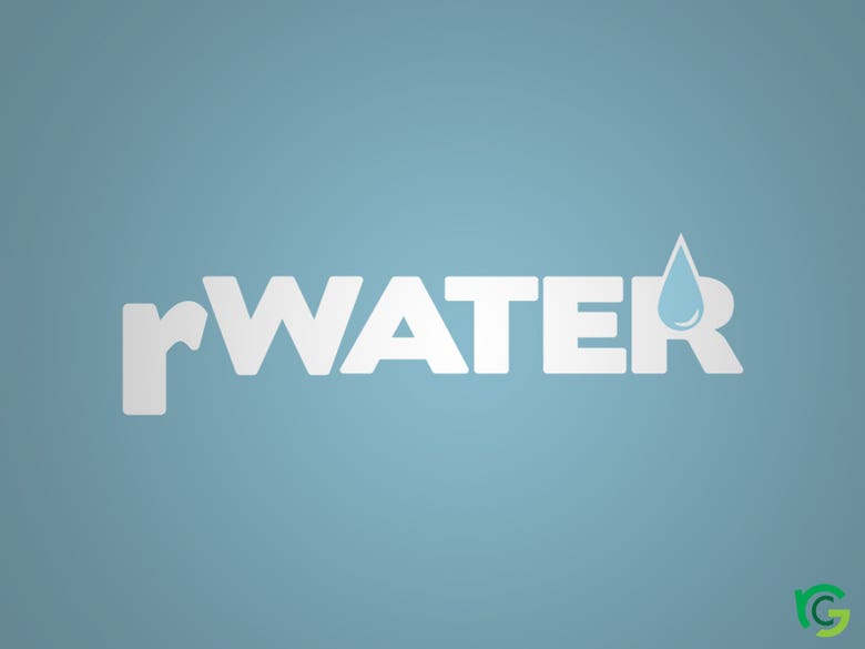 rWater Logo Design