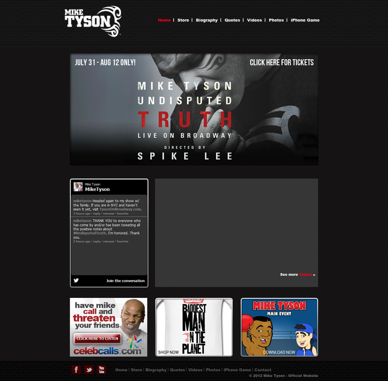 Mike Tyson Official Website