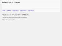 Echonest API Test