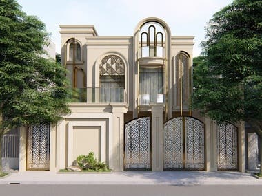 Villa elevation design