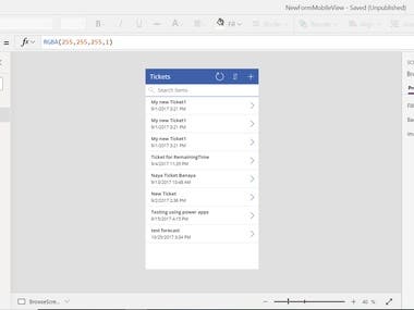 PowerApps Mobile View