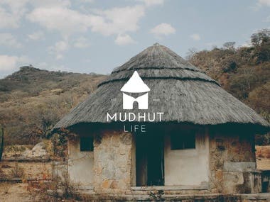MUDHUT Life Logo Design