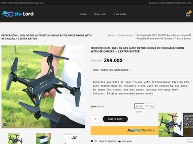 Online shop for Drones
