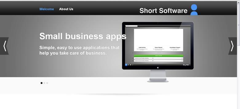 Software company website
