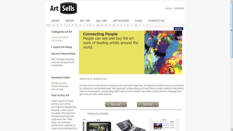 Art Buy Sell Website