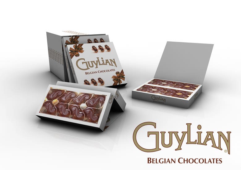 Blue Safari Caravan and Guylian Chocolat Boxes