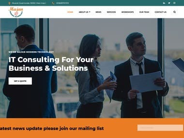 Majan Tech - IT Consulting Site WP