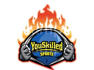 Mascot logo for a Gym institute