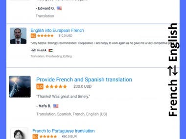 French ⇄ English & English ⇄ French Translation