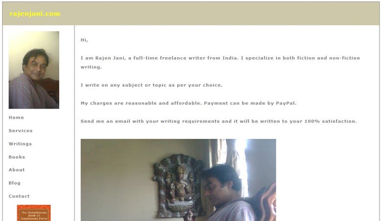 Website of Rajen Jani