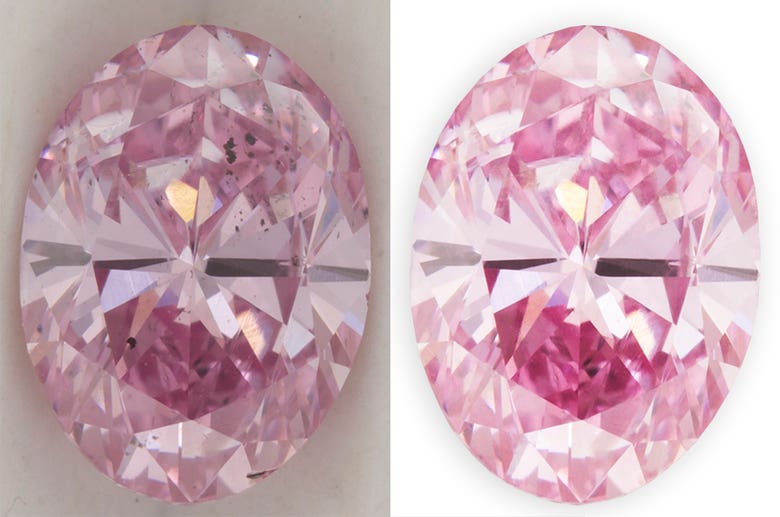 Pink Diamond Photo Retouching