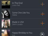 Flat UI iOS 7 apps music