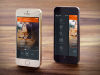 Flat UI iOS 7 apps music