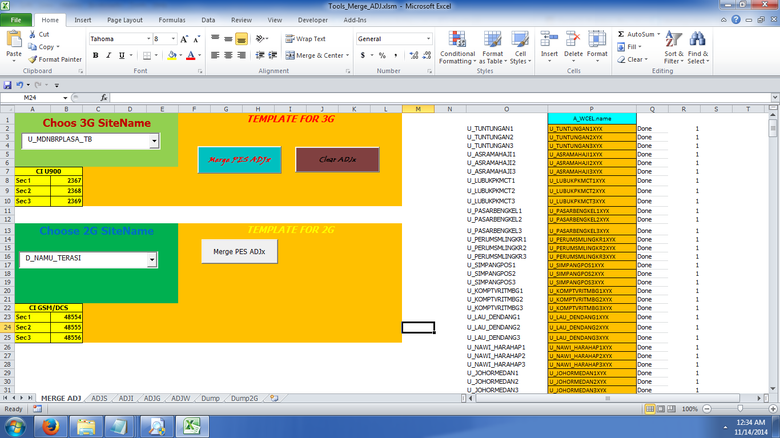 This is application for inject multiple csv format into exce
