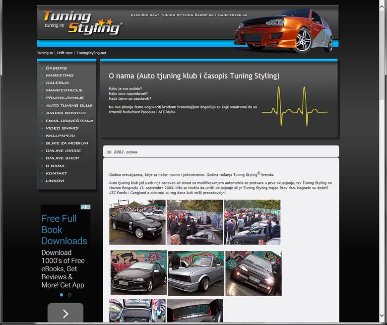 Car tuning & styling website