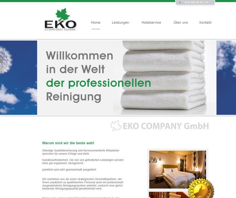 Green company website