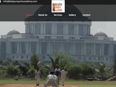 Belapur Sports Academy Website