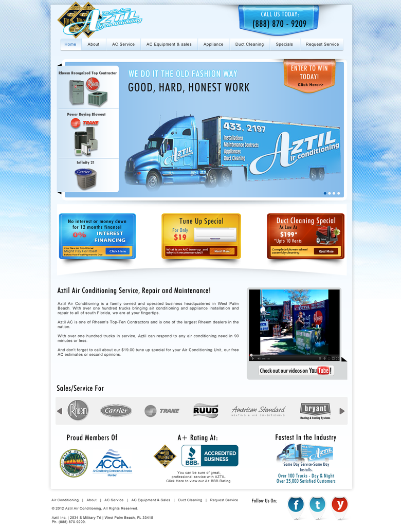 Aztil Website design