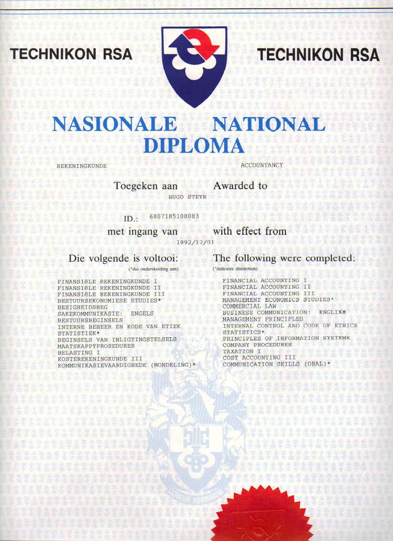National Diploma in Accounting