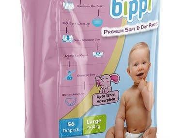 Baby Diapers Packaging Design