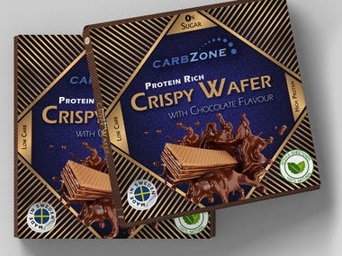 Low Carb Sugarfree Wafer Bar Wrapping