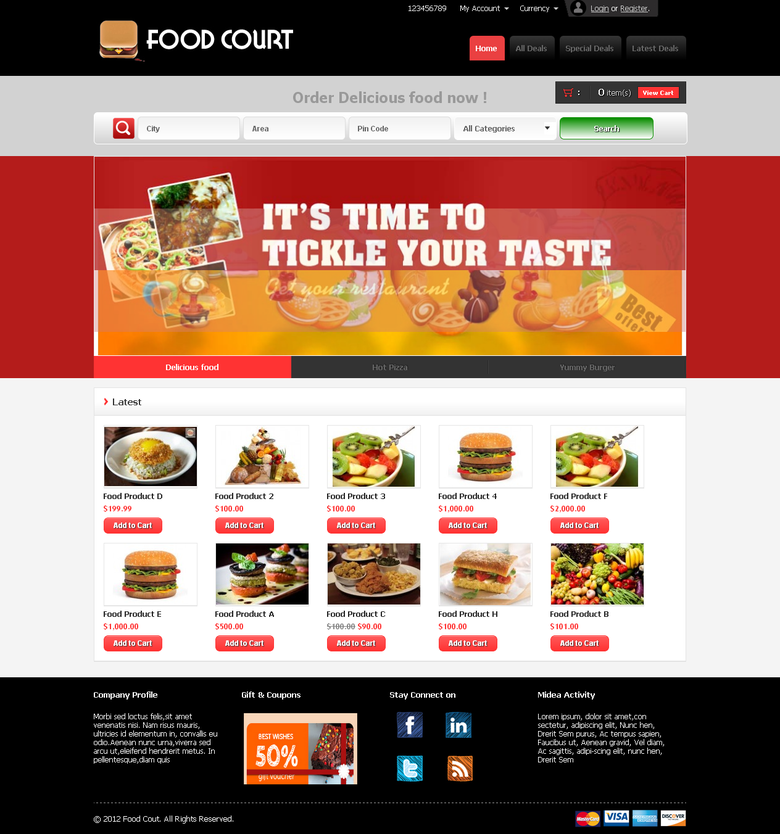 E-Commerce Food Store