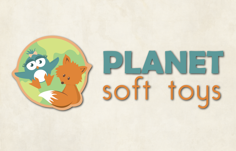 Logo and Character Design for Planet Soft Toys