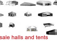 For sale halls and tents