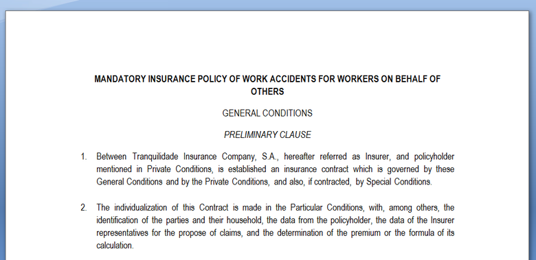 Last Transleted Document - Insurance Policy